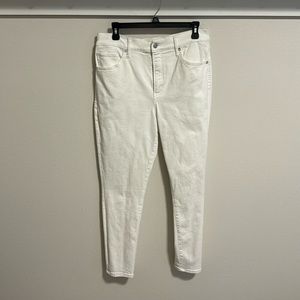 Express white high rise skinny jeans. Size 12
